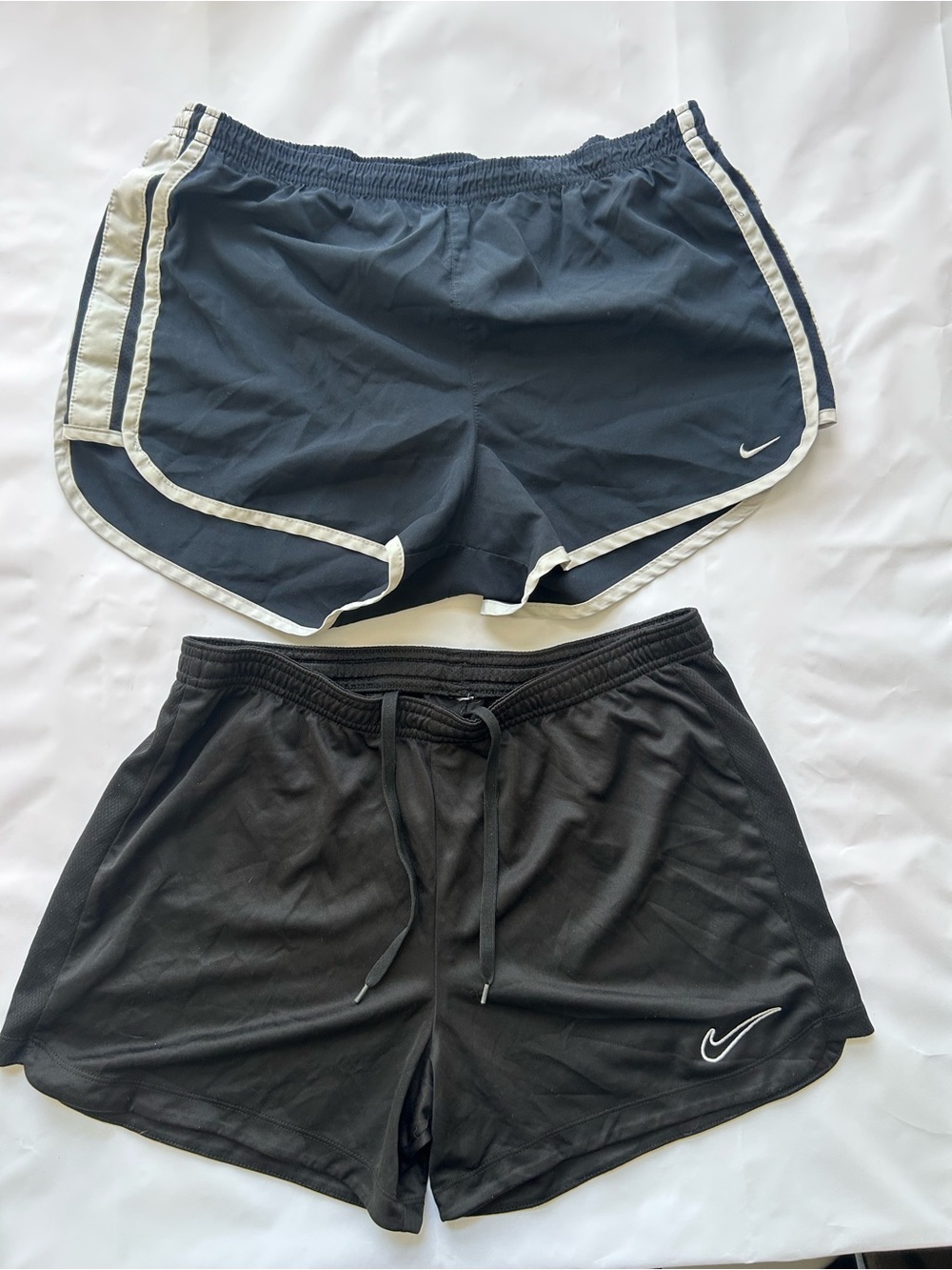 Nike Black Running Shorts Set with White Trim size s